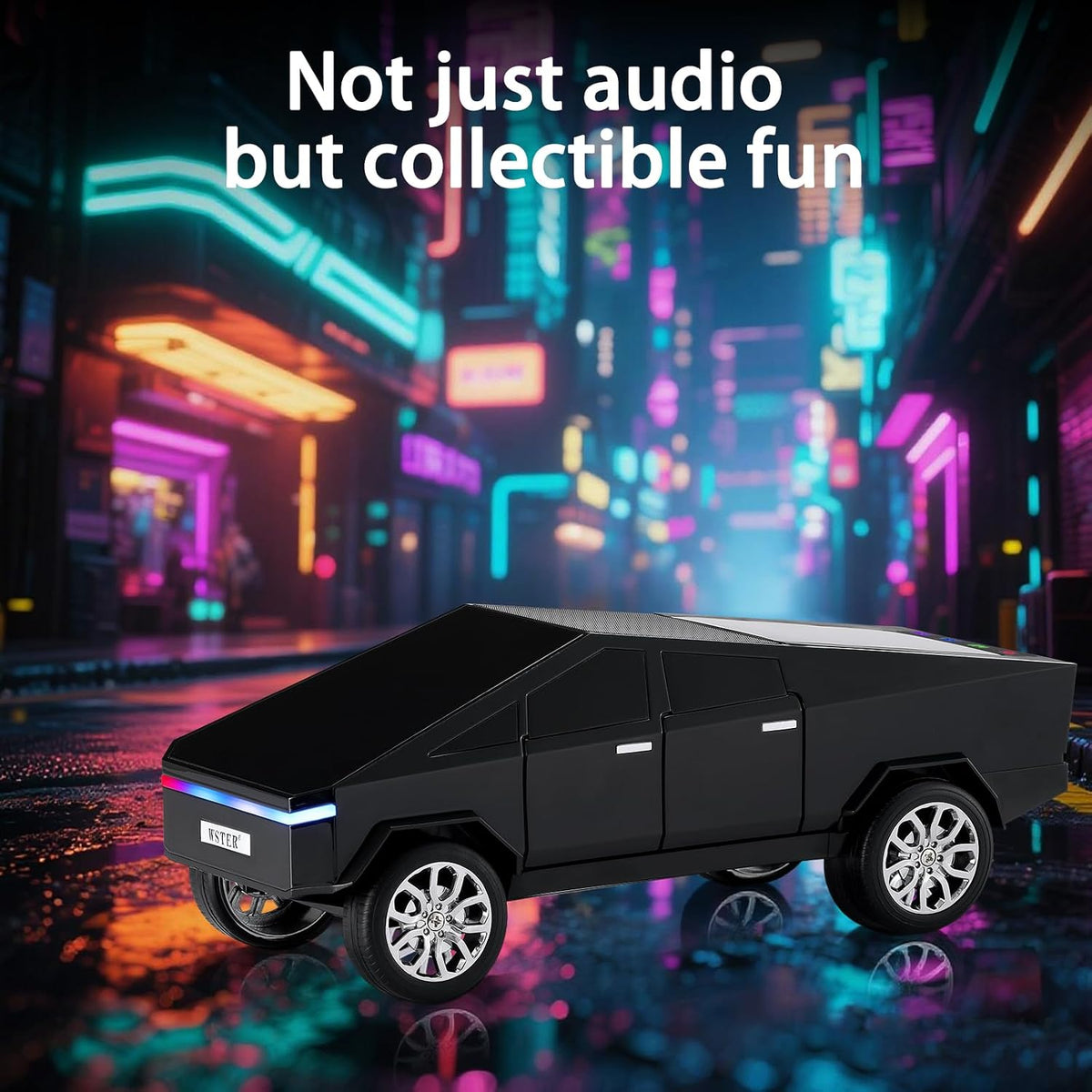 WSTER-580 New Cybertruck Car Shaped Wireless Bluetooth Speakers