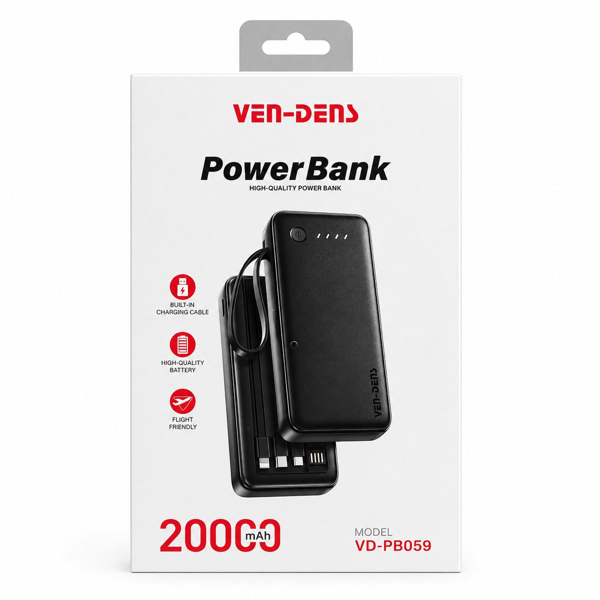 VEN-DENS (VD-PB059) 20000mAh Power Bank