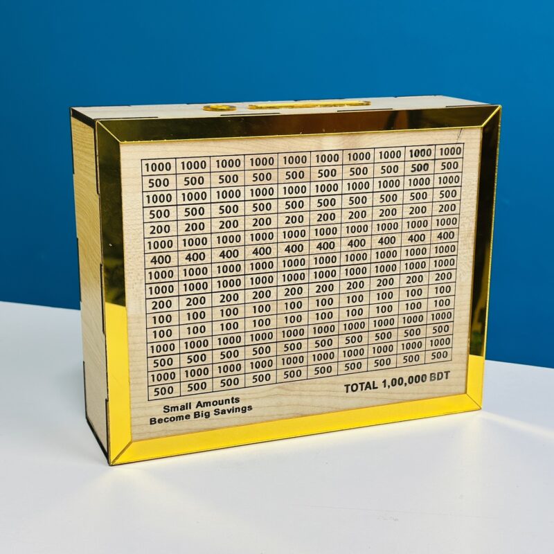 Wooden Swiss Bank #1,00,000 BDT