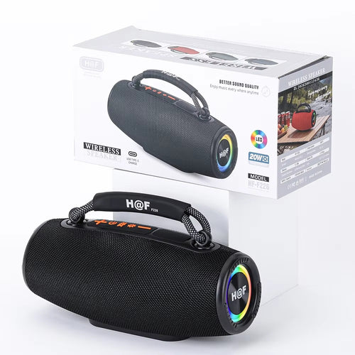 HF-F226 Portable Stereo Woofer Blue-tooth Speaker,IPX4 Waterproof, Travel Wireless BT Speaker