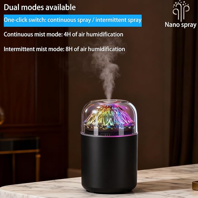 USB Mini Humidifier with Colorful LED Light
