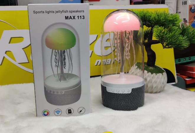 Creative Bluetooth Jellyfish Speaker with Colorful Octopus Lights (MAX 113)