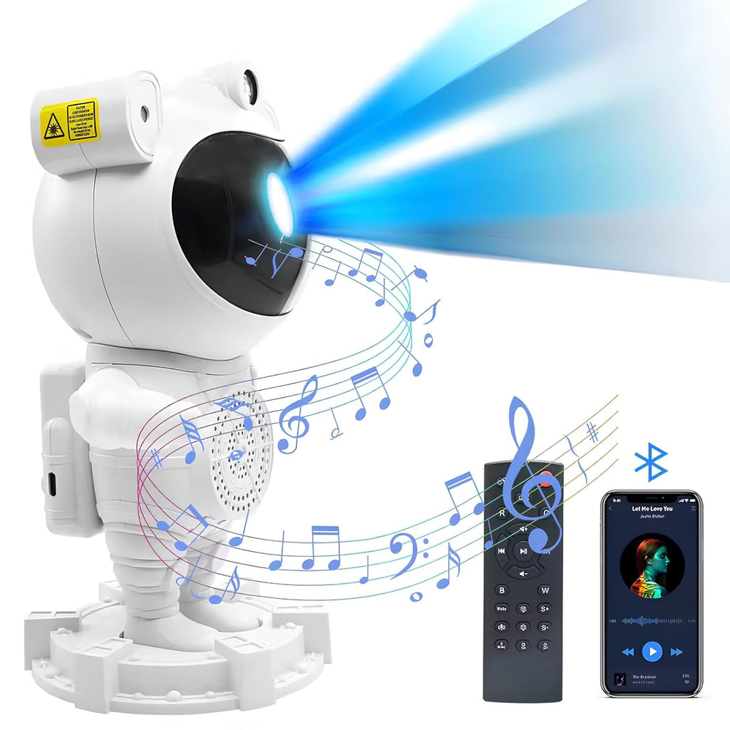 Astronaut Wireless 5W Bluetooth Speaker with Galaxy Projector & 8Hrs Playtime, HD Surround Sound